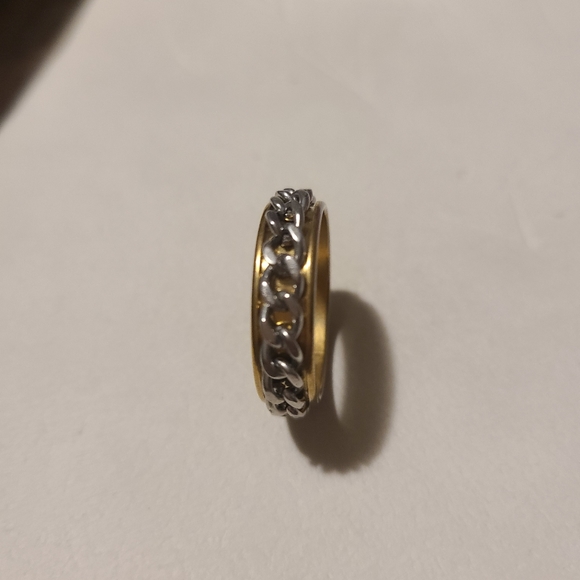 Stainless Steel Gold Ring - Picture 4 of 5